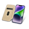 Pouzdro iCarer CE Premium Leather Folio pro iPhone 14 Plus - světle f