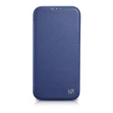 Pouzdro iCarer CE Premium Leather iPhone 14 Plus - modrá