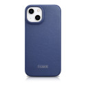 Pouzdro iCarer CE Premium Leather iPhone 14 Plus - modrá