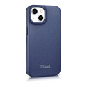 Pouzdro iCarer CE Premium Leather iPhone 14 Plus - modrá