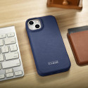 Pouzdro iCarer CE Premium Leather iPhone 14 Plus - modrá