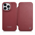 Pouzdro iCarer CE Premium Leather iPhone 14 Pro Max - červená