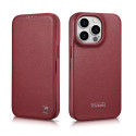 Pouzdro iCarer CE Premium Leather iPhone 14 Pro Max - červená