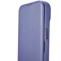 iCarer CE Premium Leather Folio pro iPhone 14 Pro Max – light purple