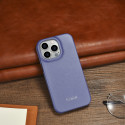 iCarer CE Premium Leather Folio pro iPhone 14 Pro Max – light purple