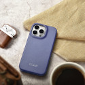 iCarer CE Premium Leather Folio pro iPhone 14 Pro Max – light purple