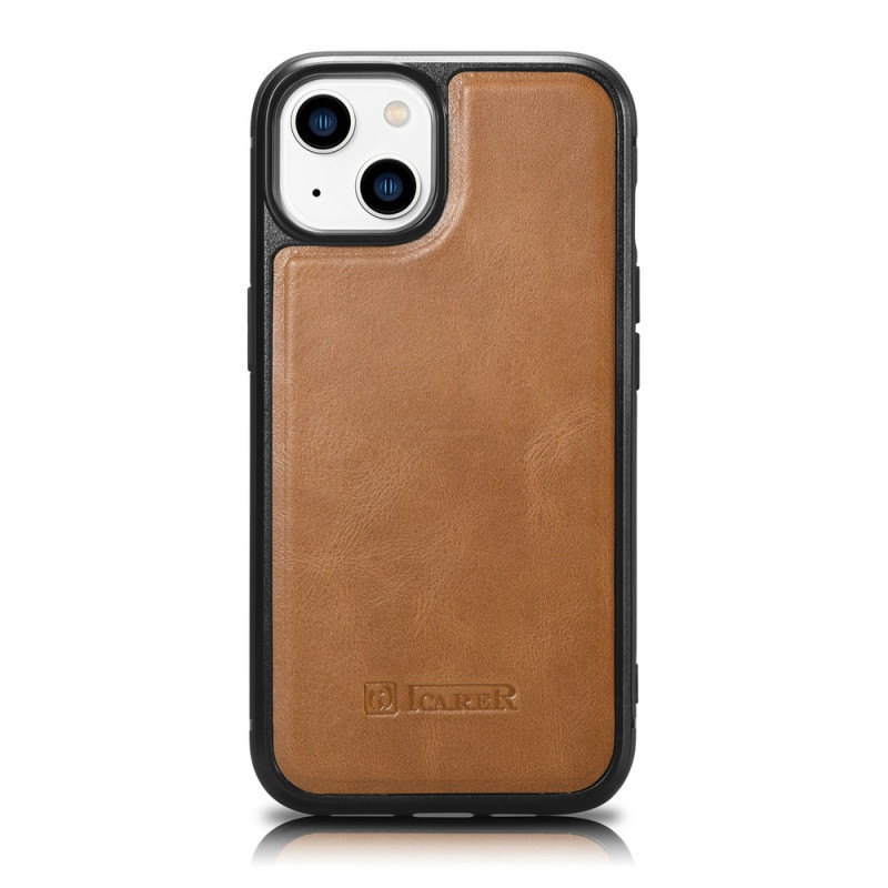 Pouzdro iCarer pro iPhone 14 - hnědá