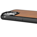 iCarer pouzdro z pravé kůže pro iPhone 14 - hnědá