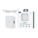 GaN Choetech PD8008 100W 2x USB-A / 2x USB-C rychlonabíječka - bílá