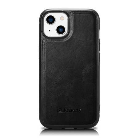 Pouzdro iCarer Leather Oil Wax iPhone 14 Plus black