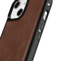 Pouzdro iCarer Leather Oil Wax pro iPhone 14 Plus - hnědá