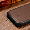 Pouzdro iCarer Leather Oil Wax pro iPhone 14 Plus - hnědá