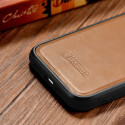Pouzdro iCarer Leather Oil Wax pro iPhone 14 Plus - hnědá