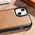 Pouzdro iCarer Leather Oil Wax pro iPhone 14 Plus - hnědá