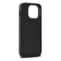 iCarer CASE LEATHER OIL WAX kryt pro iPhone 14 Pro Max – modrý