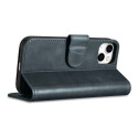 iCarer Oil Wax Wallet Case 2v1 pro iPhone 14 - modré