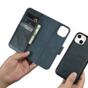 iCarer Oil Wax Wallet Case 2v1 pro iPhone 14 - modré