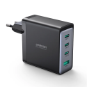 GaN Joyroom JR-TCG04EU 100W 3x USB-C USB-A nabíječka + USB-C / USB-C 100W kabel - černý