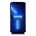 Pouzdro iCarer LEATHER pro iPhone 14 Plus - modrá