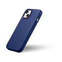 Pouzdro iCarer LEATHER pro iPhone 14 Plus - modrá