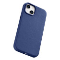 Pouzdro iCarer LEATHER pro iPhone 14 Plus - modrá