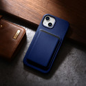 Pouzdro iCarer LEATHER pro iPhone 14 Plus - modrá