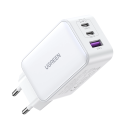 GaN Ugreen CD244 65W rychlonabíječka USB-A / 2x USB-C - bílá