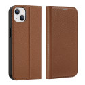 Pouzdro Dux Ducis Skin X2 pro iPhone 14 Plus hnědá