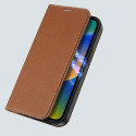 Pouzdro Dux Ducis Skin X2 pro iPhone 14 Plus hnědá