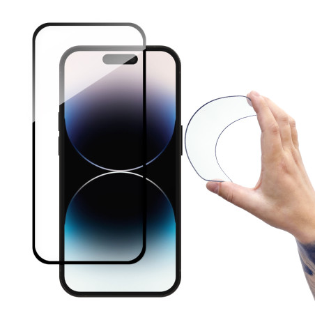Ochranné sklo Wozinsky FULL COVER FLEXI NANO GLASS iPhone 14 Pro čer