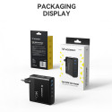 GaN Wozinsky CGWCB 140W síťová nabíječka 3 x USB-C / 2 x USB-A - černá