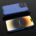 Kryt Hurtel HONEYCOMB pro iPhone 14 Pro Max - modrá