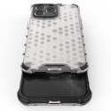 Kryt Hurtel HONEYCOMB pro iPhone 14 Pro Max - transparentní