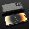 Kryt Hurtel HONEYCOMB pro iPhone 14 Pro Max - transparentní