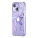 Kryt Kingxbar HEART STAR pro iPhone 14 Plus - fialová star