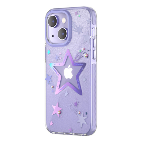 Kryt Kingxbar HEART STAR pro iPhone 14 Plus - fialová star