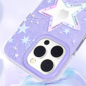 Kryt Kingxbar HEART STAR pro iPhone 14 Plus - fialová star