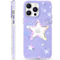 Kryt Kingxbar HEART STAR pro iPhone 14 Plus - fialová star