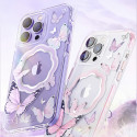 Kryt Kingxbar BUTTERFLY SERIES iPhone 14 Plus MagSafe - růžový