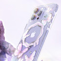 Kryt Kingxbar BUTTERFLY SERIES iPhone 14 Plus MagSafe - růžový