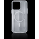 Kryt Kingxbar PQY Go Out pro iPhone 14 MagSafe - stříbrná