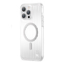 Kryt Kingxbar PQY Go Out pro iPhone 14 Pro MagSafe – stříbrná