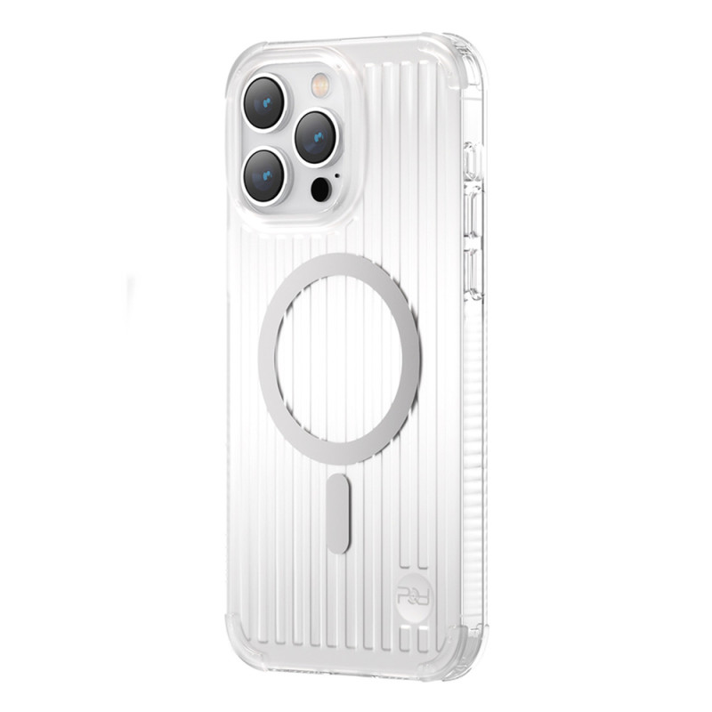 Kryt Kingxbar PQY Go Out Series pro iPhone 14 Pro MagSafe - stříbrná