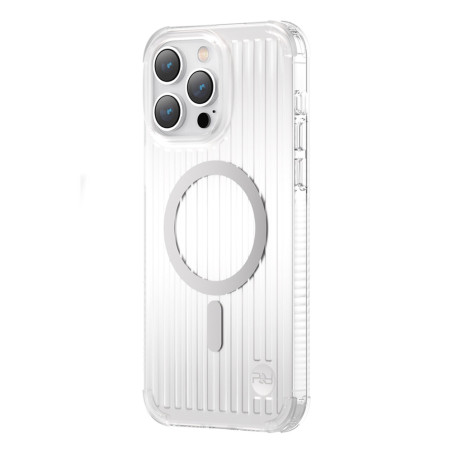 Kryt Kingxbar PQY Go Out pro iPhone 14 Pro MagSafe – stříbrná