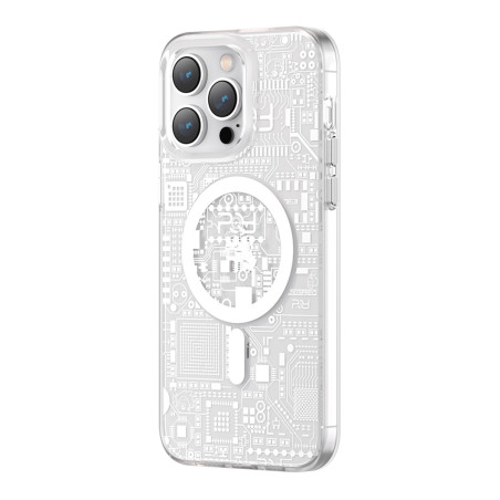 Kryt Kingxbar PQY GEEK SERIES iPhone 14 Pro – stříbrná