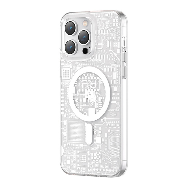 Kryt Kingxbar PQY Geek Series pro iPhone 14 Plus - stříbrný