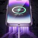 Kryt Kingxbar PQY Geek Series iPhone 14 Plus stříbrný