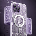 Kryt Kingxbar PQY Geek Series iPhone 14 Plus stříbrný