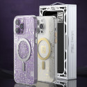 Kryt Kingxbar PQY Geek Series iPhone 14 Plus stříbrný