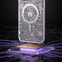 Kryt Kingxbar PQY Geek Series pro iPhone 14 Pro Max stříbrný